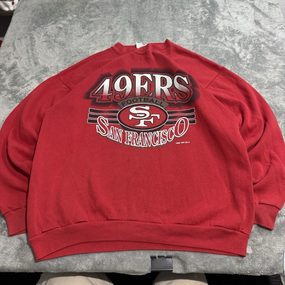 Vintage 1994 San Francisco 49ers Sweatshirt XL USA Made NFL 90s Graphic Crewneck